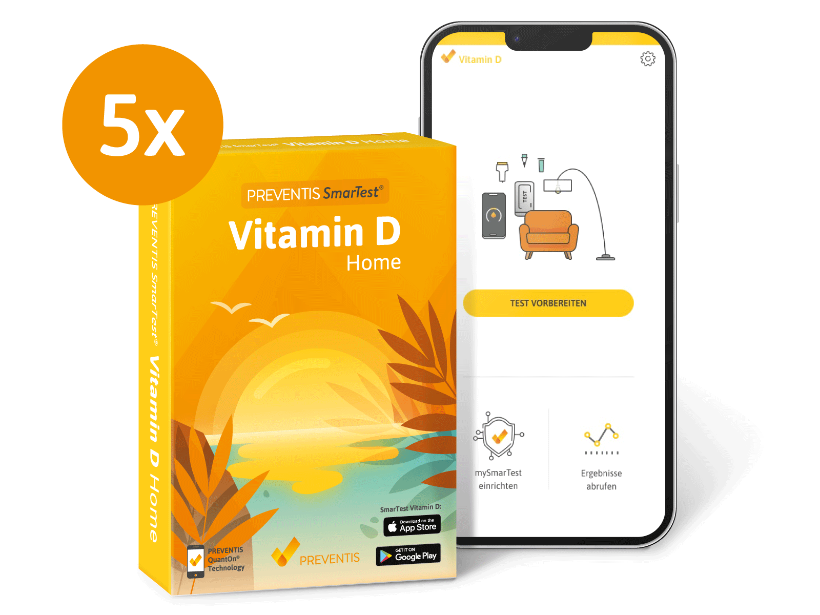 Preventis SmarTest® Vitamin D Home - Familienpackung